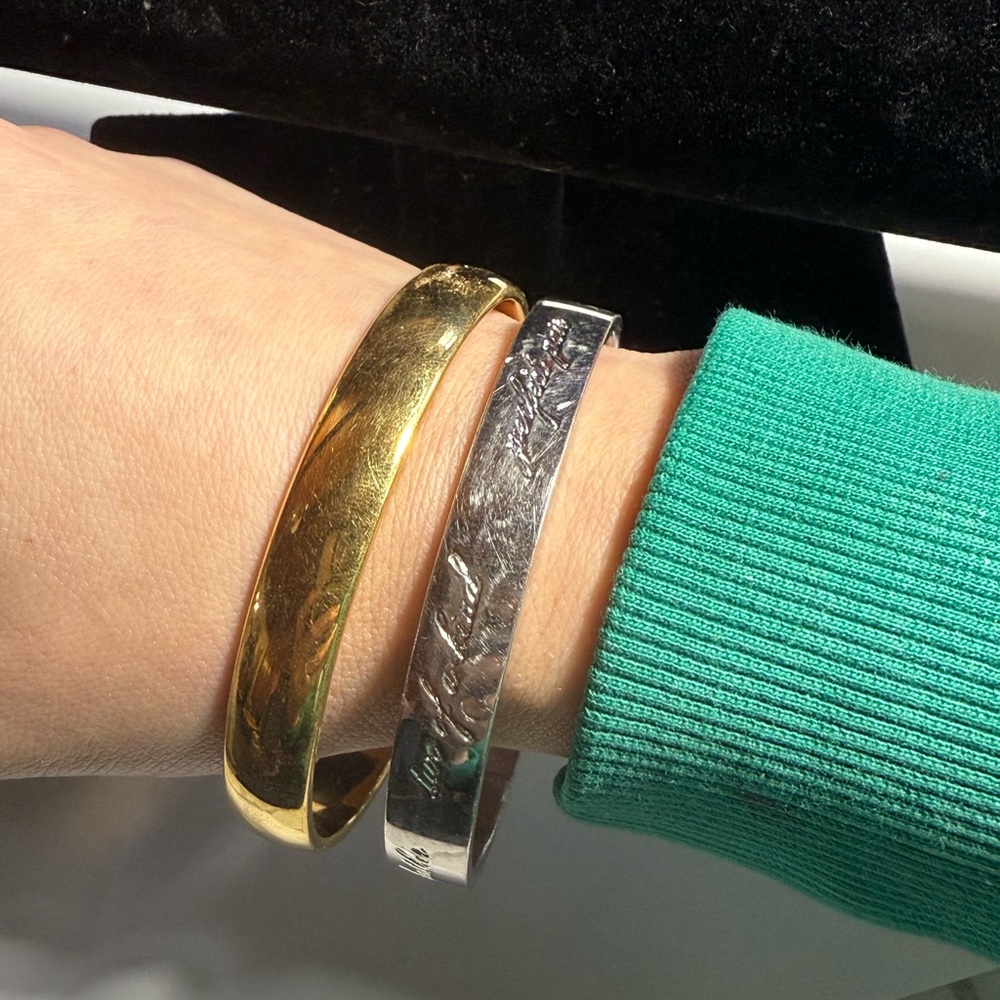 Monet and Kate‎ Spade bangle bracelets sold together which is your favorite?